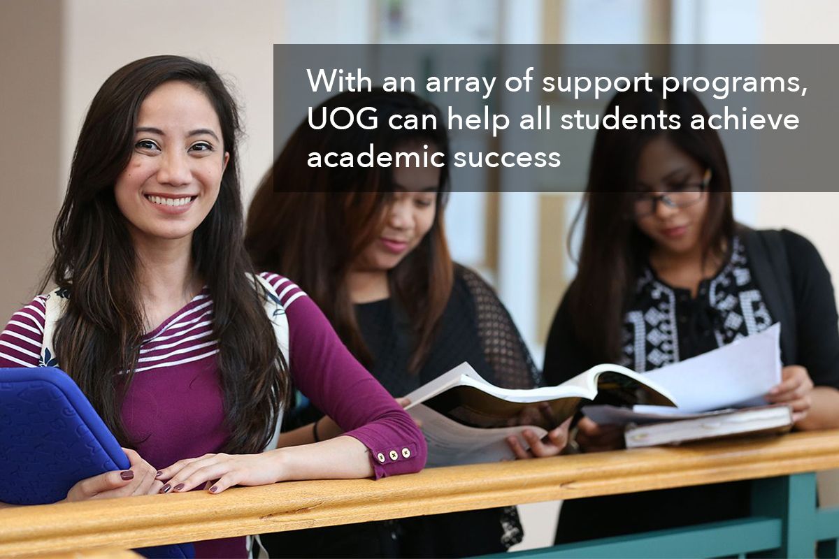 With an array of support programs, UOG can help all students achieve academic success